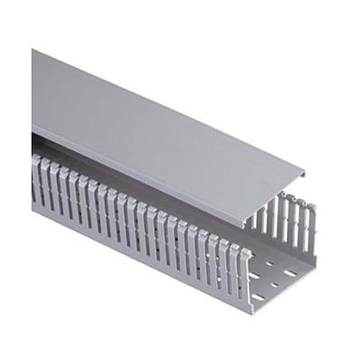 Conducto métrico ranurado,PVC,100mm x 100mm x UTPCH7VLY