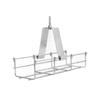 Suspensión para montar la charola desde el techo, marca Charofil, conjunto 100 mm, Acabado Electro Zinc - MG-51-140 EZ