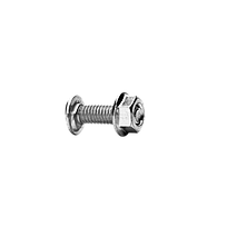 CHAROFIL Tornillo + tuerca, 6 mm x 20 mm, Acabo Electro Zinc - MG66403EZ
