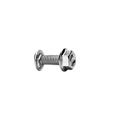 CHAROFIL Tornillo + tuerca, 6 mm x 20 mm, Acabo Electro Zinc - MG66403EZ