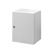 HOFFMAN Gabinete pequeño de montaje en pared, Exteriores, Serie GL66, Acero, Gris - MHC300250150