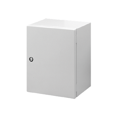 HOFFMAN Gabinete pequeño de montaje en pared, Exteriores, Serie GL66, Acero, Gris - MHC300250150