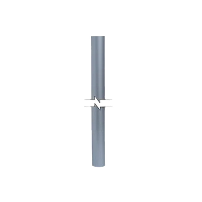 Mástil para elevar la punta pararrayos, 3 MTS, Aluminio - MTG03