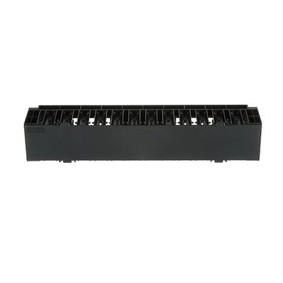 PANDUIT Organizador de cables horizontal, 2RU, ABS, Negro - NCMHF2