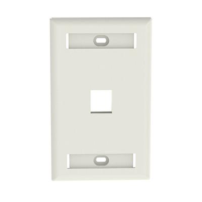 NETKEY NetKey® Placa Frontal Vertical de Montaje Empotrado, 1 Salida, Blanco - NK1FWHY