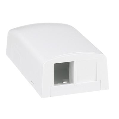 NETKEY Caja de montaje en superficie de 2 puertos - NK2BXWHA
