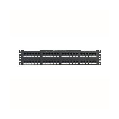 NETKEY Panel de Parcheo, Plano de Impacto 110, 48 Puertos, Negro - NK6PPG48Y