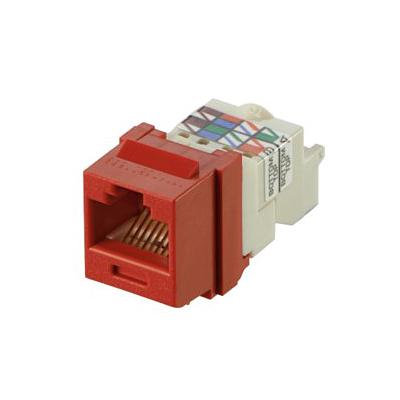 NETKEY Módulo Jack UTP, Cat 6, estilo TP, rojo - NK6TMRD