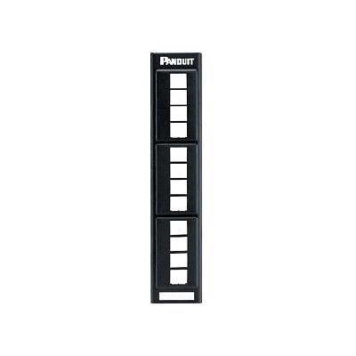 NETKEY Panel de distribución modular de tipo Keystone de 12 puertos con placas frontales de color negro - NKFP12W