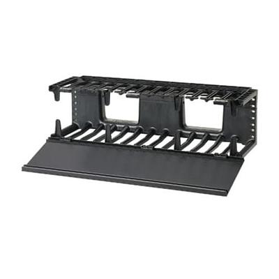 Administrador horizontal de un solo lado NetManager™ HC, 3RU, negro - NMF3