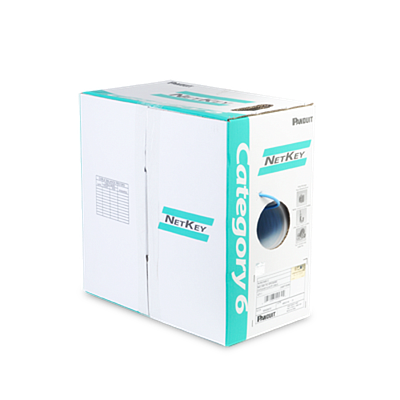 PANDUIT Bobina de Cable de Cobre UTP, Categoría 6, 24 AWG, 4 pares, Gris Claro - NUC6C04I-GC