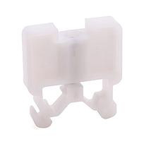 TERM BLCK End Anchor Std A-B Rail WHT