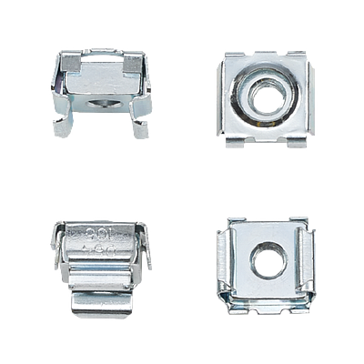 HOFFMAN Paquete de tuercas enjauladas, 10 - 30, 20 PZ, Acero, Plata - P1032CN