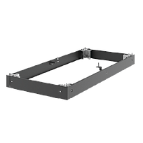 HOFFMAN Base de zócalo G2, Acero, Negro - P2BP1125