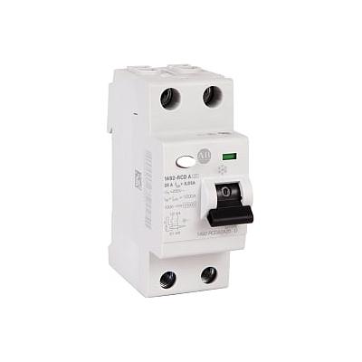 Residual Current Device, 2-pole, 30mA Sensitivity, 25 A,
