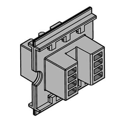 Soporte aislador 1X10X50MM, 24UD