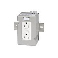 Receptáculo, interruptor de circuito de falla a tierra, 20 A, montaje DIN - 1492-REC20G