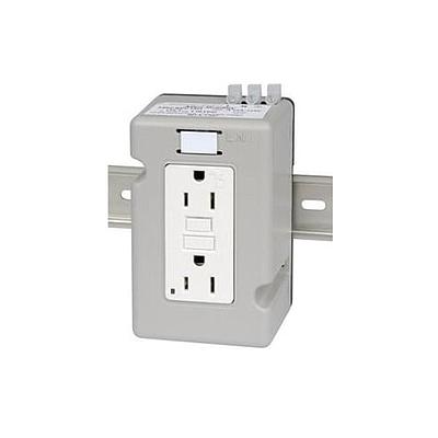 Receptáculo, interruptor de circuito de falla a tierra, 20 A, montaje DIN - 1492-REC20G