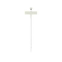 PANDUIT Cincho de marcador Pan-Ty, sección transversal miniatura, 99mm, Color Natural - PLM1MC