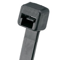 PANDUIT Cincho de bloqueo, Sección transversal pesada, 99mm, Nailon 6.6, Negro - PLT1SM0