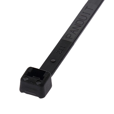 PANDUIT Cincho de bloqueo, 188 MM, Nailon 6.6, Color Negro, 1000PZ - PLT2SM0