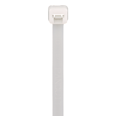 PANDUIT Cincho sujetacables con punta curva, Nailon 6.6, Color Natural, 100PZ - PLT4SC
