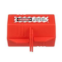 120 Volt AC Cord Lockout Device, Red.