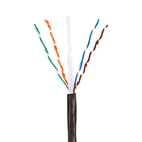 PANDUIT Cable de cobre U / UTP, Categoría 6, planta externa, 4 Pares, 23 AWG, 305M, Negro - PUO6C04BLU