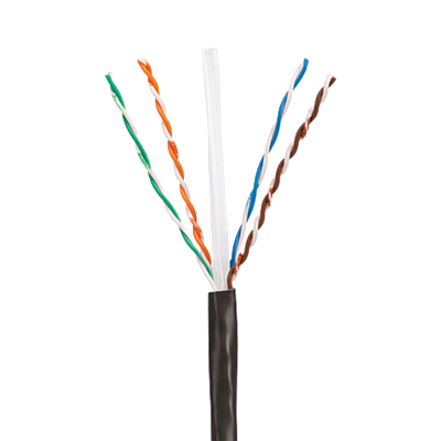 PANDUIT Cable de cobre U / UTP, Categoría 6, planta externa, 4 Pares, 23 AWG, 305M, Negro - PUO6C04BLU