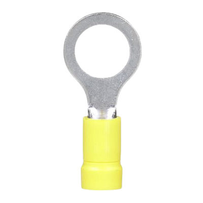 PANDUIT Terminal de anillo, con aislamiento de vinilo, 12-10, Amarillo - PV1038RL