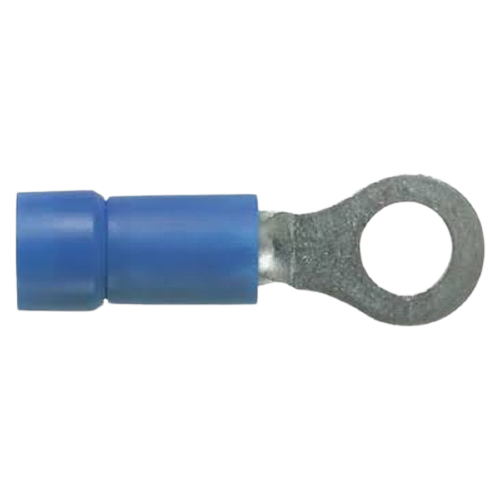 PANDUIT Terminal de anillo, con aislamiento de vinilo, 16 - 14, Azul - PV1410RM