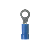 PANDUIT Terminal de anillo, con aislamiento de vinilo, 16 - 14, Azul - PV1414RM