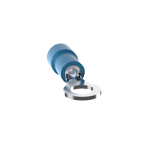 PANDUIT Terminal de anillo, con aislamiento de vinilo, 16 - 14, Azul - PV1456RC