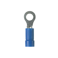 PANDUIT Terminal de anillo, con aislamiento de vinilo, 16 - 14, Azul - PV148RM