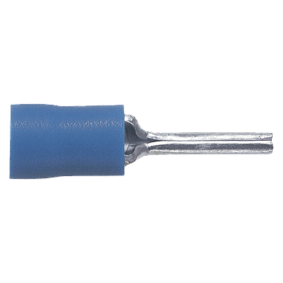 PANDUIT Terminal de clavija, con aislamiento de vinilo, 16 - 14, Azul - PV14P47C