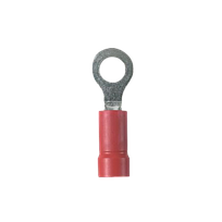 PANDUIT Terminal de anillo, con aislamiento de vinilo, 22 - 18, Rojo - PV1810RMY