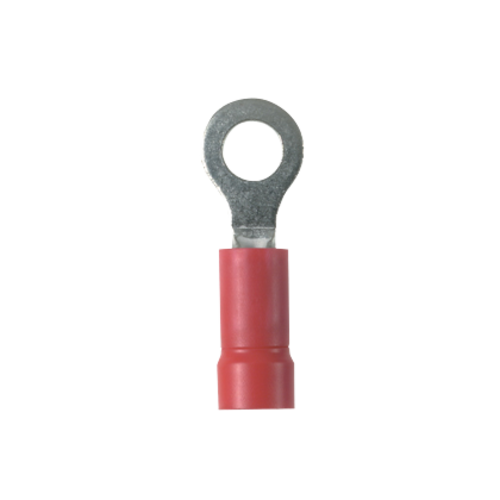 PANDUIT Terminal de anillo, con aislamiento de vinilo, 22 - 18, Rojo - PV186RMY