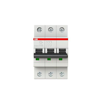 ABB-S203K10 — Interruptor Miniatura 3P 10 A Curva K DIN-Rail 277/480 VAC