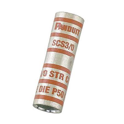 Copper Compression Butt Splice, 2/0 AWG