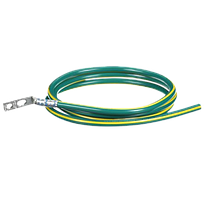 PANDUIT Kit de Puente de unión de equipos, 600 V, 10 AWG, Verde y amarillo - RGEJ1024PFY