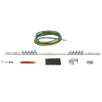 PANDUIT Kit de puente y barra colectora, 19RU, AWG 6, Verde y amarillo - RGRKCBNJY