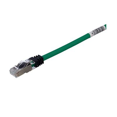 Copper Patch Cord, Cat 6A, Green S/FTP C