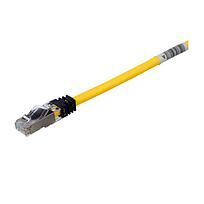 Copper Patch Cord, Cat 6A, Yellow S/FTP