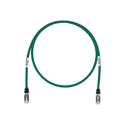Copper Patch Cord, Cat 6A, Green S/FTP C