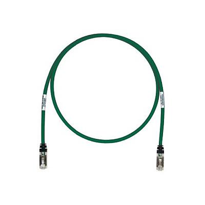 Copper Patch Cord, Cat 6A, Green S/FTP C