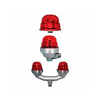 Obstruction fixture, double 120/240VAC, Red, FAA