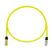 Keyed Copper Patch Cord, Cat 6A, Yellow