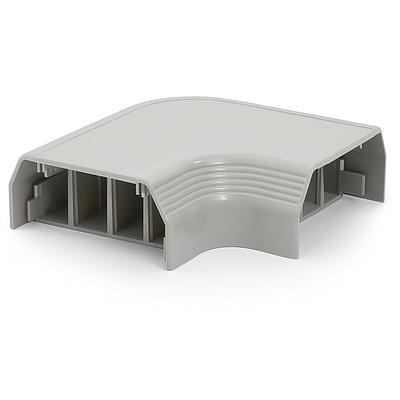 PANDUIT Codo a 90° de PVC gris, para canalización Pan-Way T-70, con certificaciones UL y CE - T70RAIG
