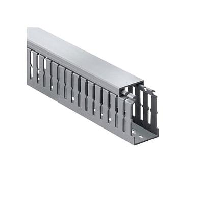 Canaleta TnB de ranura corta color Gris, medidas 1 x 4 pulgadas