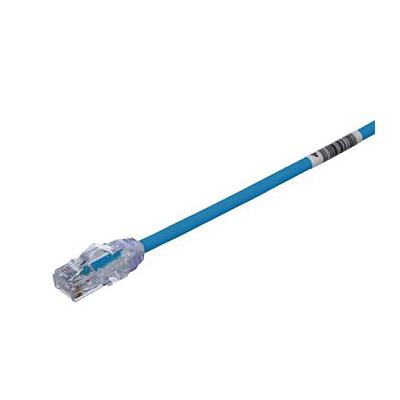 Patch cord de cobre UTP  Panduit, Cat 6A, TX6A-28, 28 AWG, 0.2m, azul - UTP28X0.2MBU-SLV
